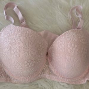Light Pink Lace Bra